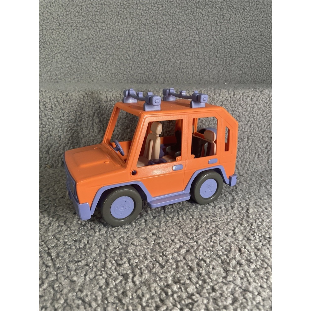 BLUEY Heeler Orange Jeep Family Vehicle Plastic Toy Car W/ Roof Rack Moose Toys